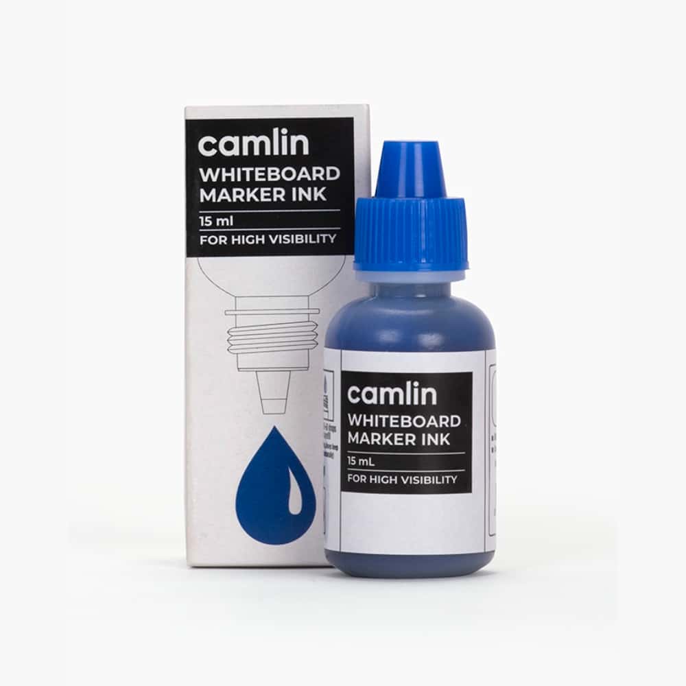 Camlin Whiteboard Marker Ink Blue 15ml in bulk from India — Ant Mascot
