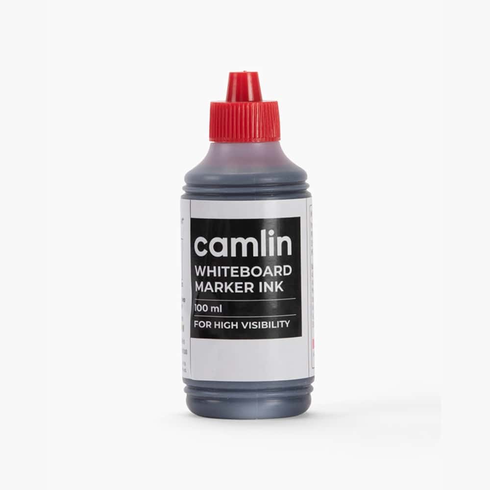 Camlin Whiteboard Marker Ink Red 100ml in bulk from India — Ant Mascot