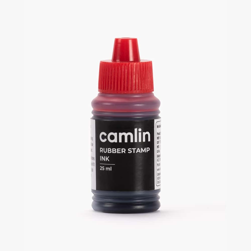 Camlin Rubber Stamp Ink Red 25ml in bulk from India — Ant Mascot