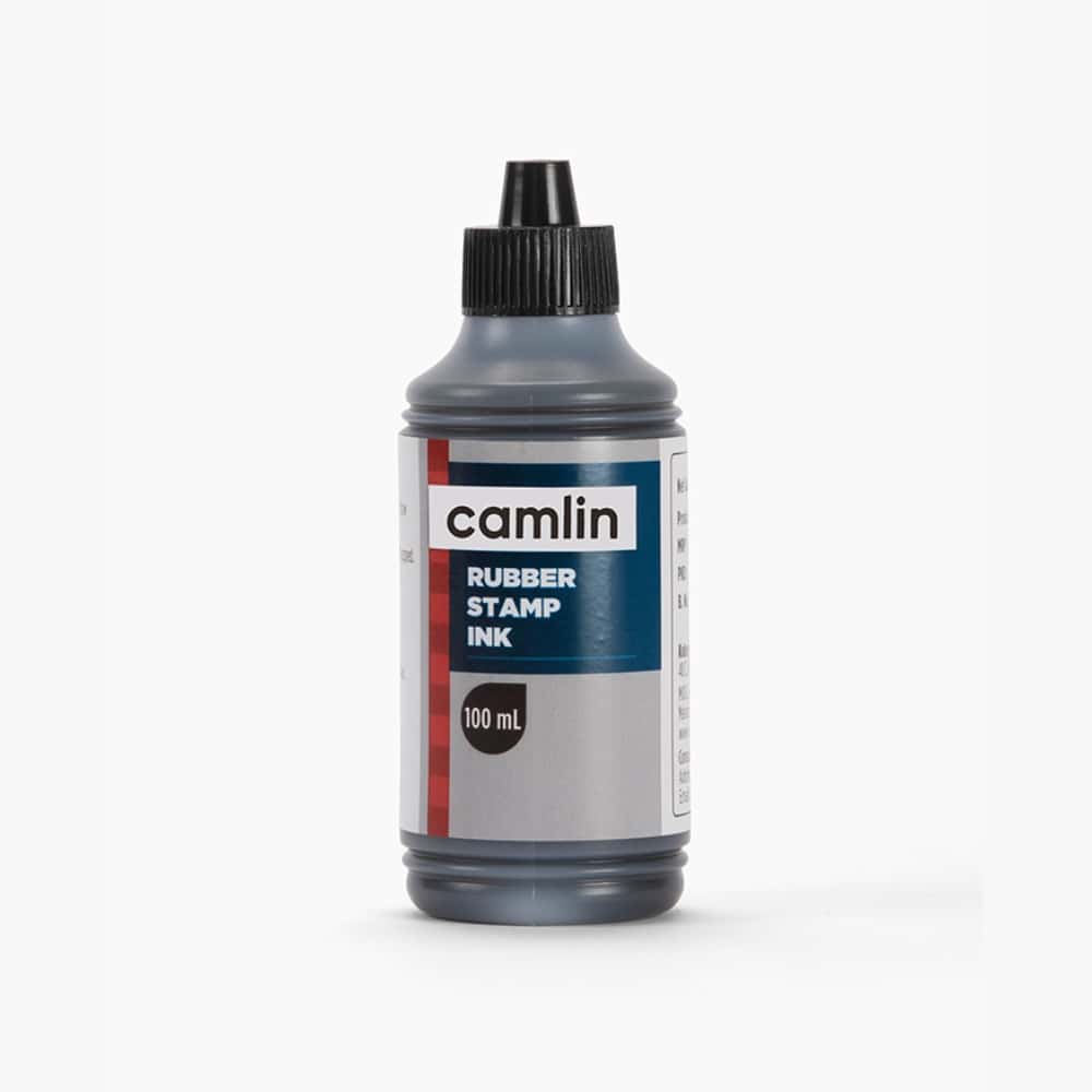 Camlin Rubber Stamp Ink Black 100ml in bulk from India — Ant Mascot