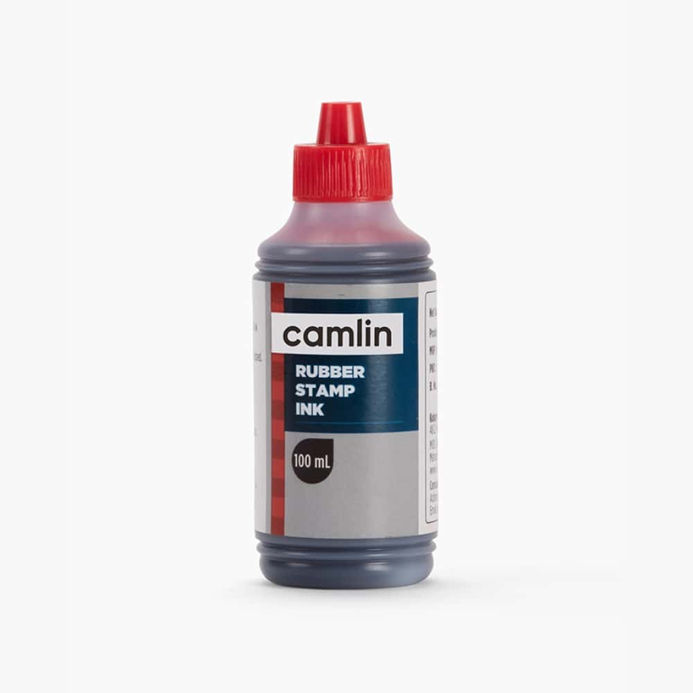 Camlin Rubber Stamp Ink Red 100ml in bulk from India — Ant Mascot