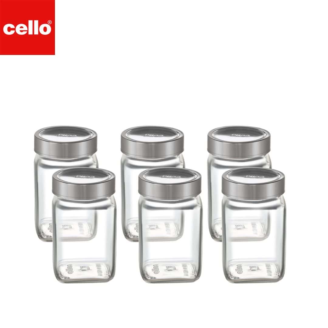 Cello Qube Fresh Storage Jar 300Ml 6 Pcs Set in bulk from India — Ant Mascot