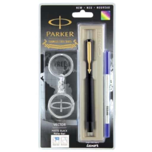 Parker Vector Matte Black Bp Gt + Key Chain in bulk from India — Ant Mascot