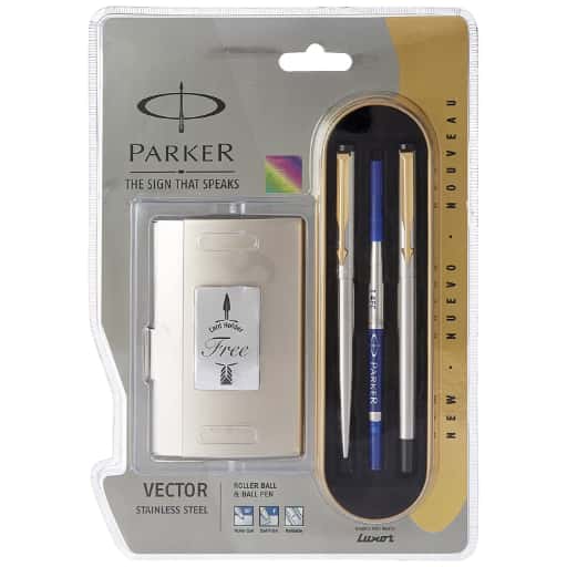 Parker vector Stainless Steel Bp Gt + Card Hld in bulk from India — Ant Mascot