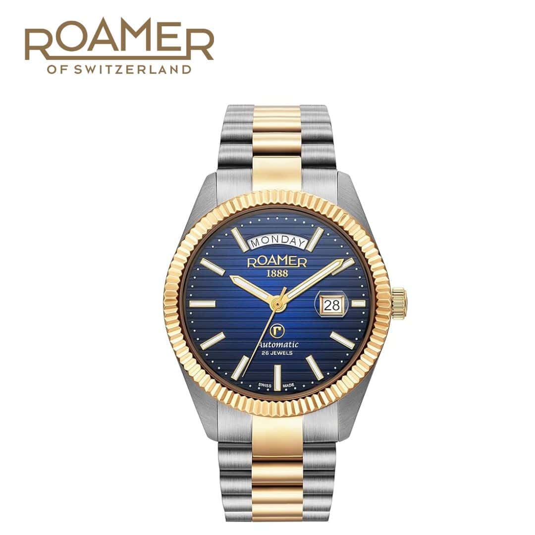Roamer Primeline Daydate II Men Watch- 981666 47 45 50 in bulk from India — Ant Mascot
