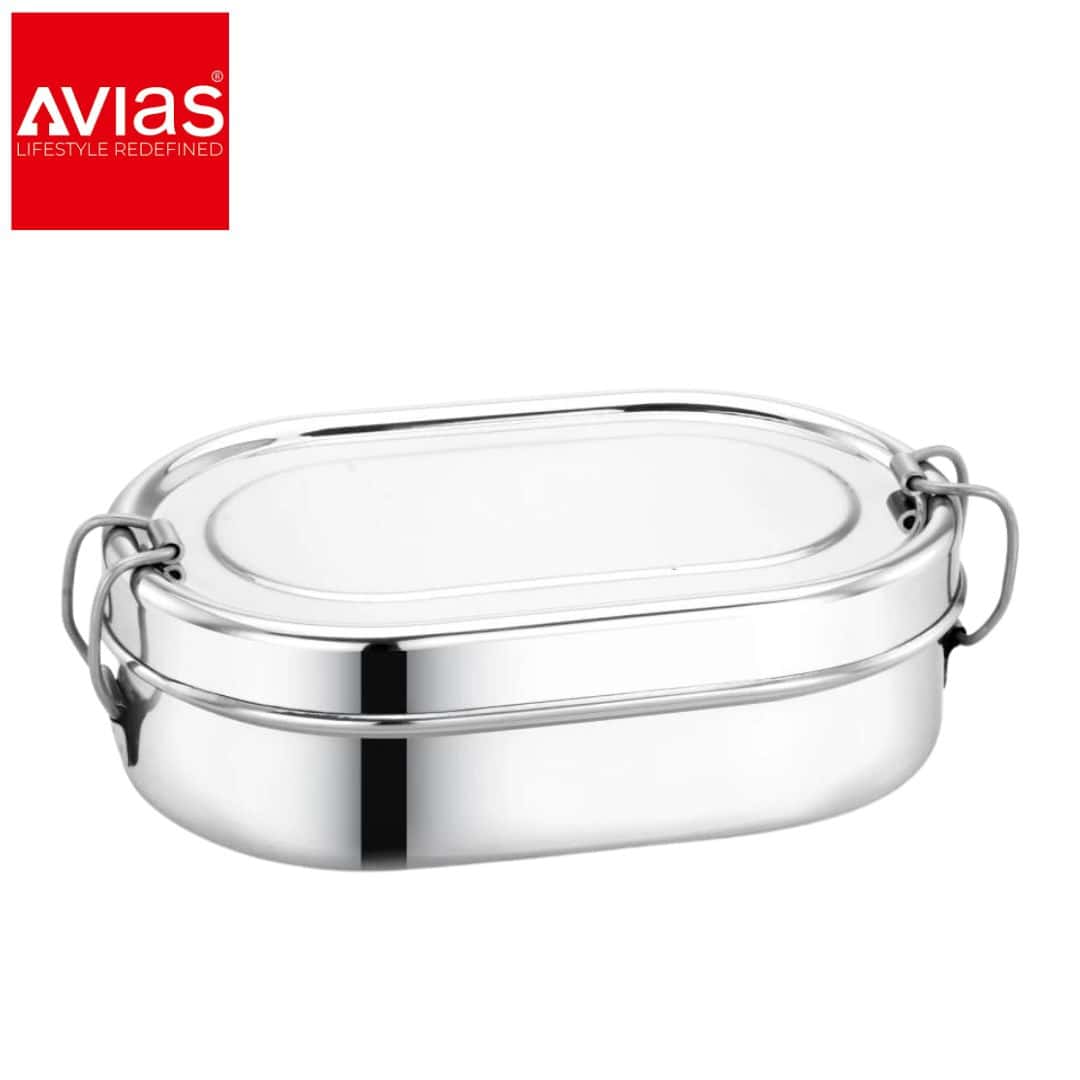 Avias Capsy Lunch Box (Medium) � Stainless Steel, Inner Box in bulk from India — Ant Mascot