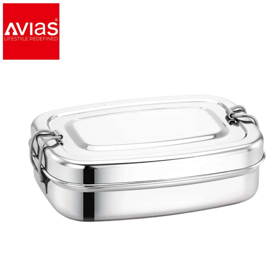 Avias Tele Lunch Box (Small) � Stainless Steel, Leakproof in bulk from India — Ant Mascot