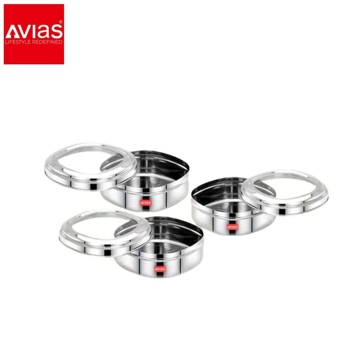 Avias Curry Box See-Through Set Of 3 (Medium) in bulk from India — Ant Mascot