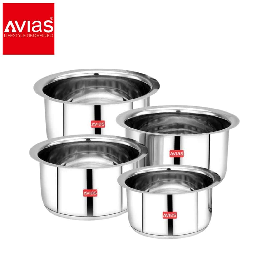 Avias Inox Ib Tope Set � 4 Pieces Stainless Steel in bulk from India — Ant Mascot