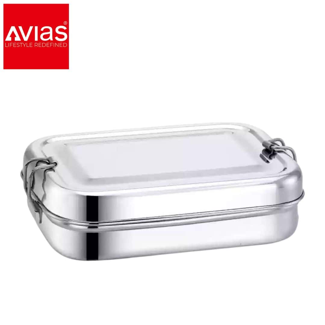 Avias Rexa Lunch Box (Medium) � Stainless Steel, Inner Box in bulk from India — Ant Mascot