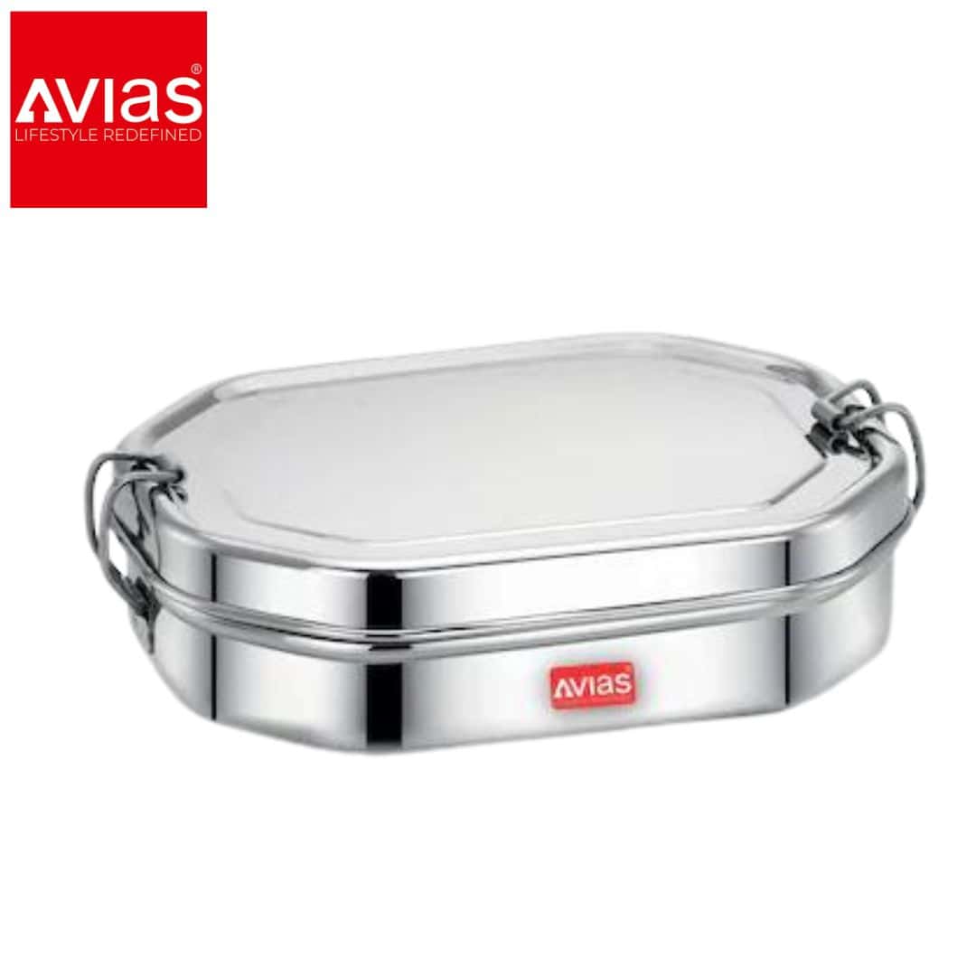 Avias Octo Lunch Box (Medium) � Stainless Steel, Inner Box in bulk from India — Ant Mascot