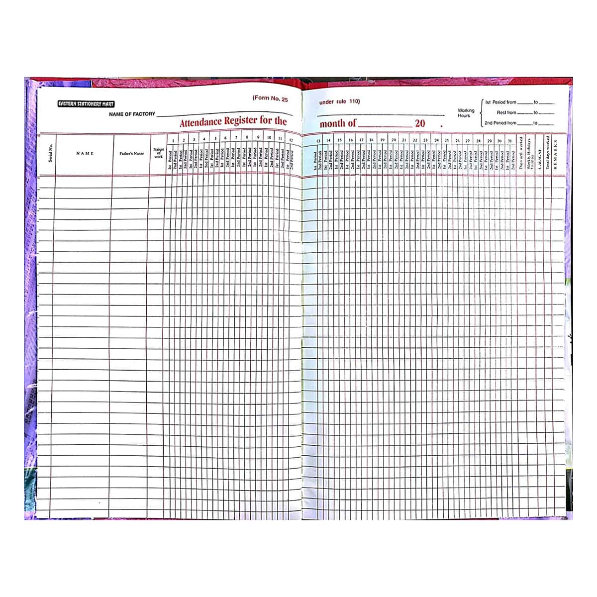 Attendence Register 2Q Assorted Note in bulk from India — Ant Mascot