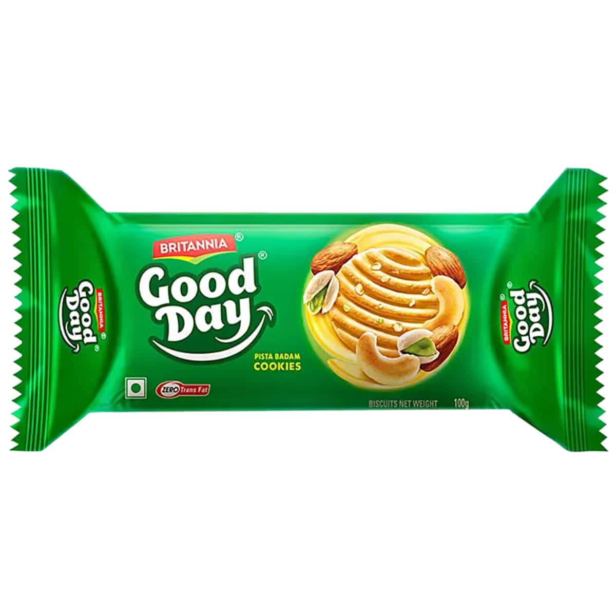 Britannia Good Day Pista Badam 100G in bulk from India — Ant Mascot