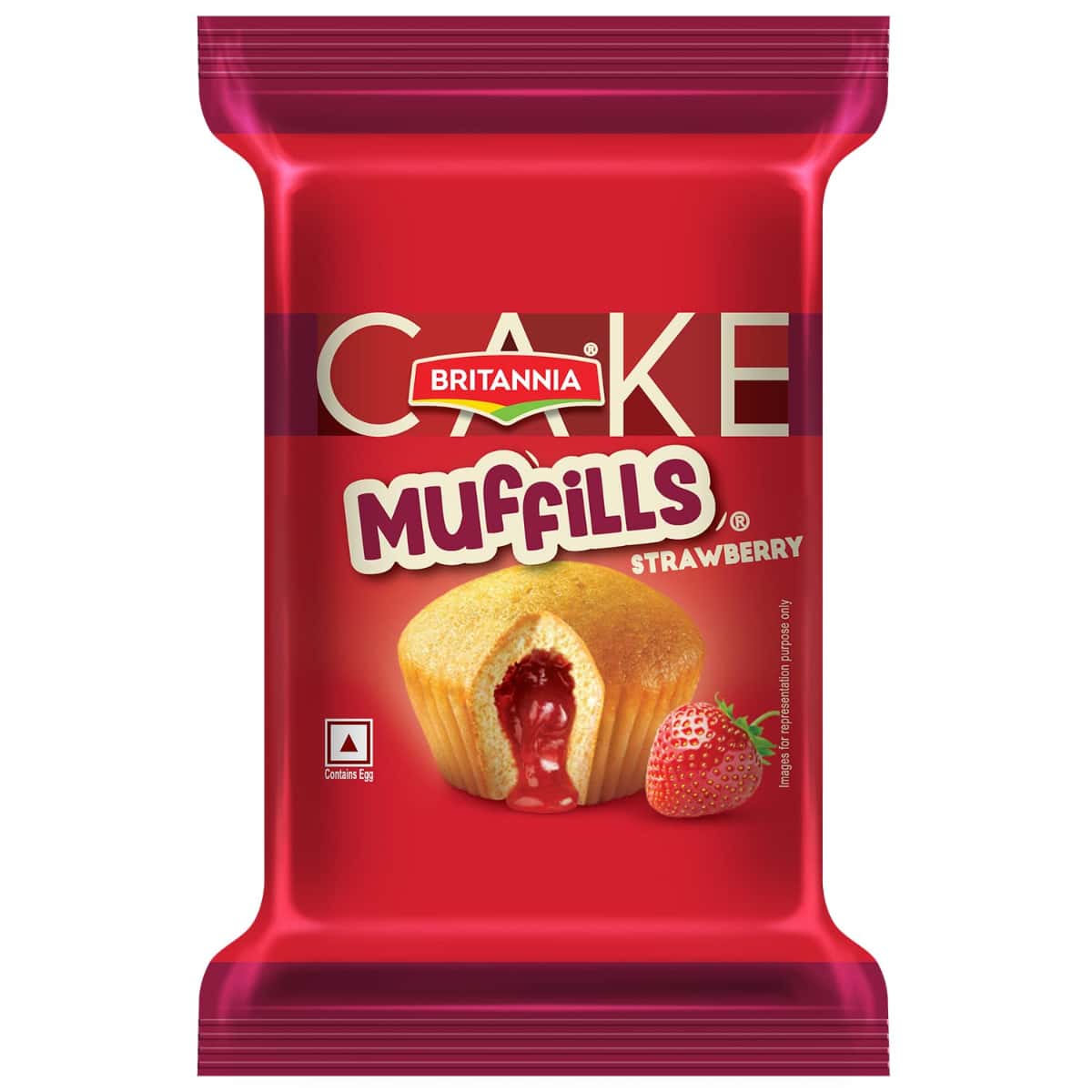 Britannia CAKE Britannia Strawberry Muffills 30g in bulk from India — Ant Mascot