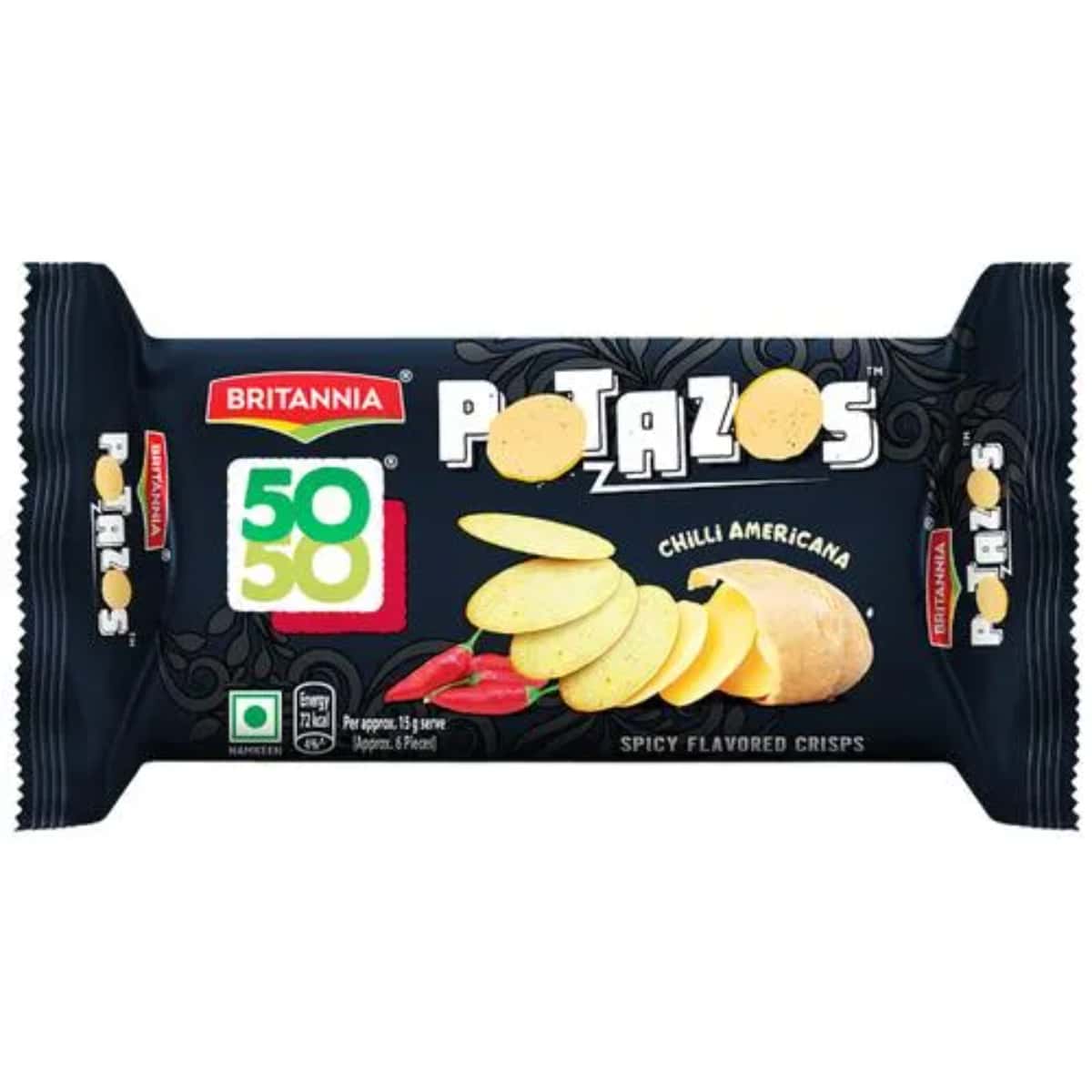 Britannia 50-50 Chili Americana Spicy Flavoured Crisp in bulk from India — Ant Mascot