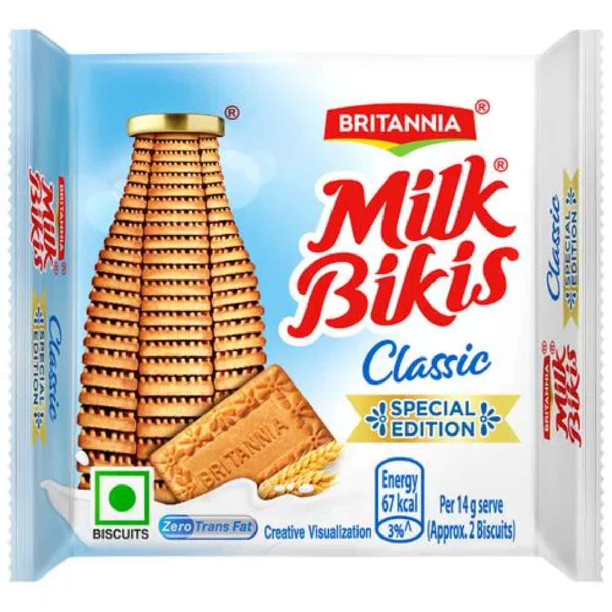 Britannia Milk Bikis Classic Biscuit 57.5 in bulk from India — Ant Mascot