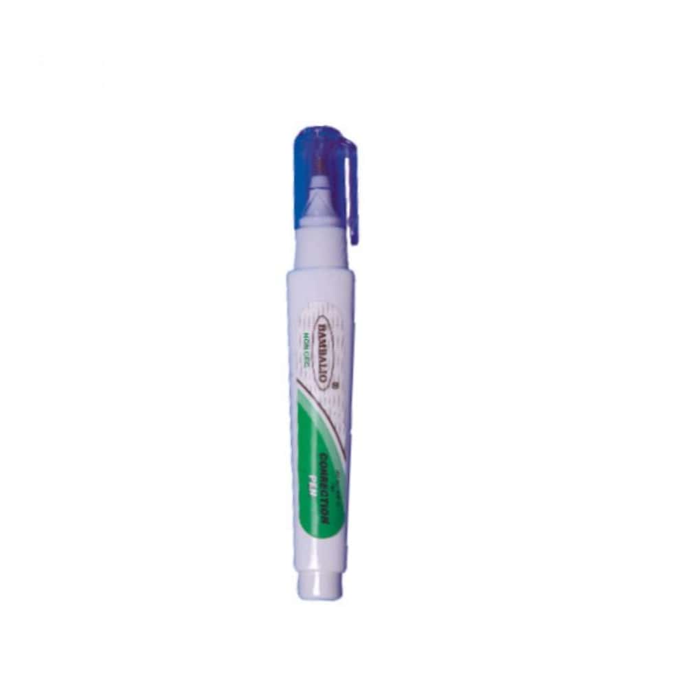 Bambalio Correction Pen White Body with Metal Tip 12 in bulk from India — Ant Mascot