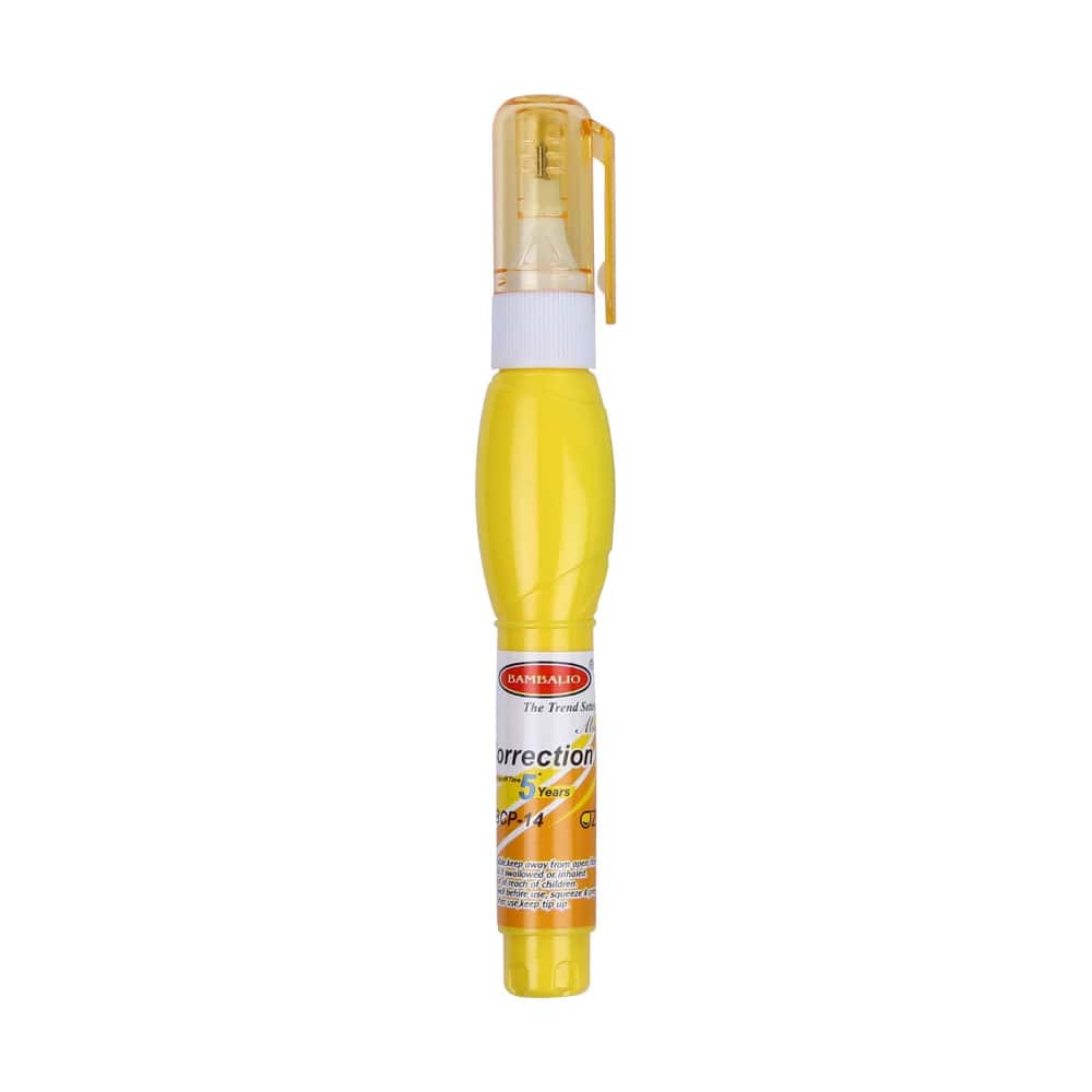 Bambalio Correction Pen White Body with Metal Tip 14p in bulk from India — Ant Mascot