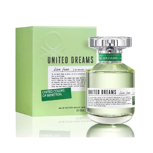 Benetton United Dreams Live Free Edt 80ml Perfume (L) in bulk from India — Ant Mascot