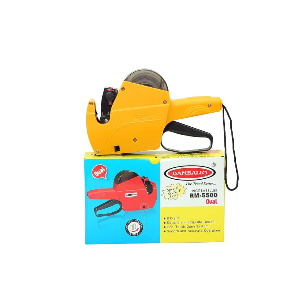 Bambalio 8 Digit Single Line Price Labeling Machines with Cover in bulk from India — Ant Mascot