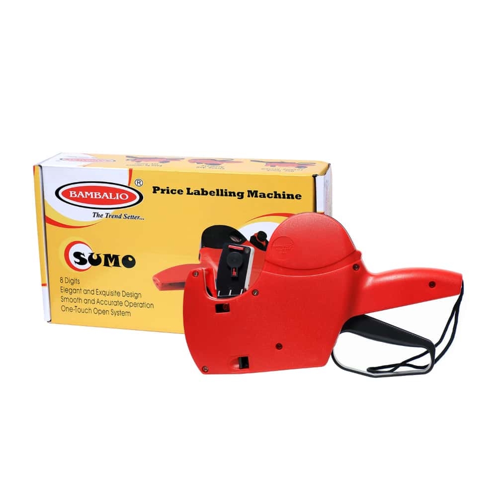 Bambalio 8 Digit Single Line Price Labeling Machines Sumo in bulk from India — Ant Mascot