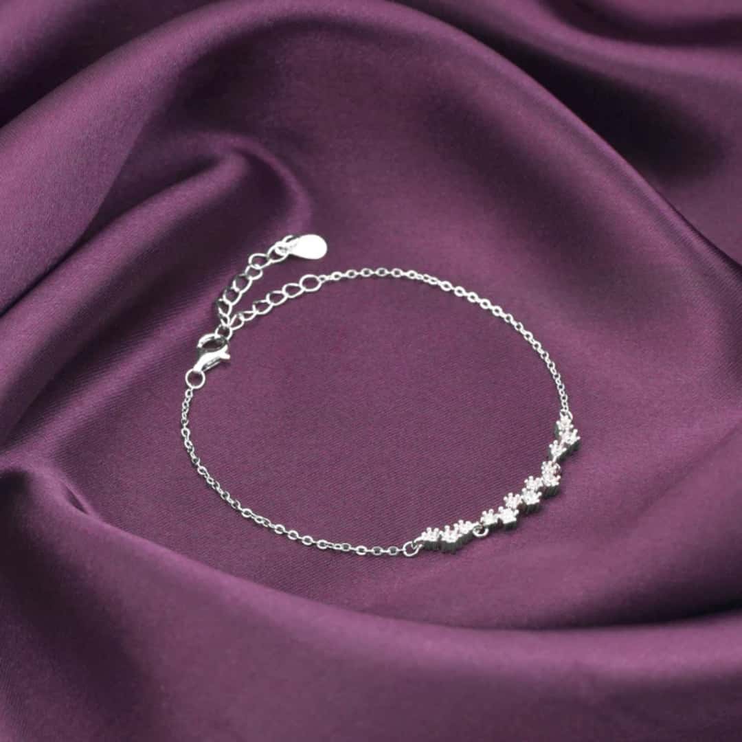 Silver Beautiful Glittering Bracelet in bulk from India — Ant Mascot