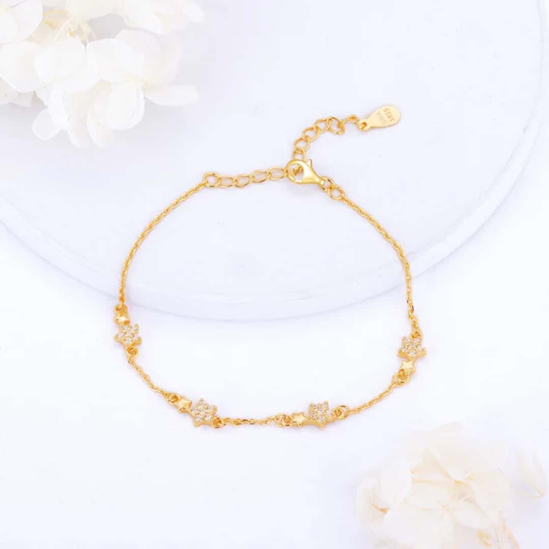 Golden Paired Star Bracelet in bulk from India — Ant Mascot