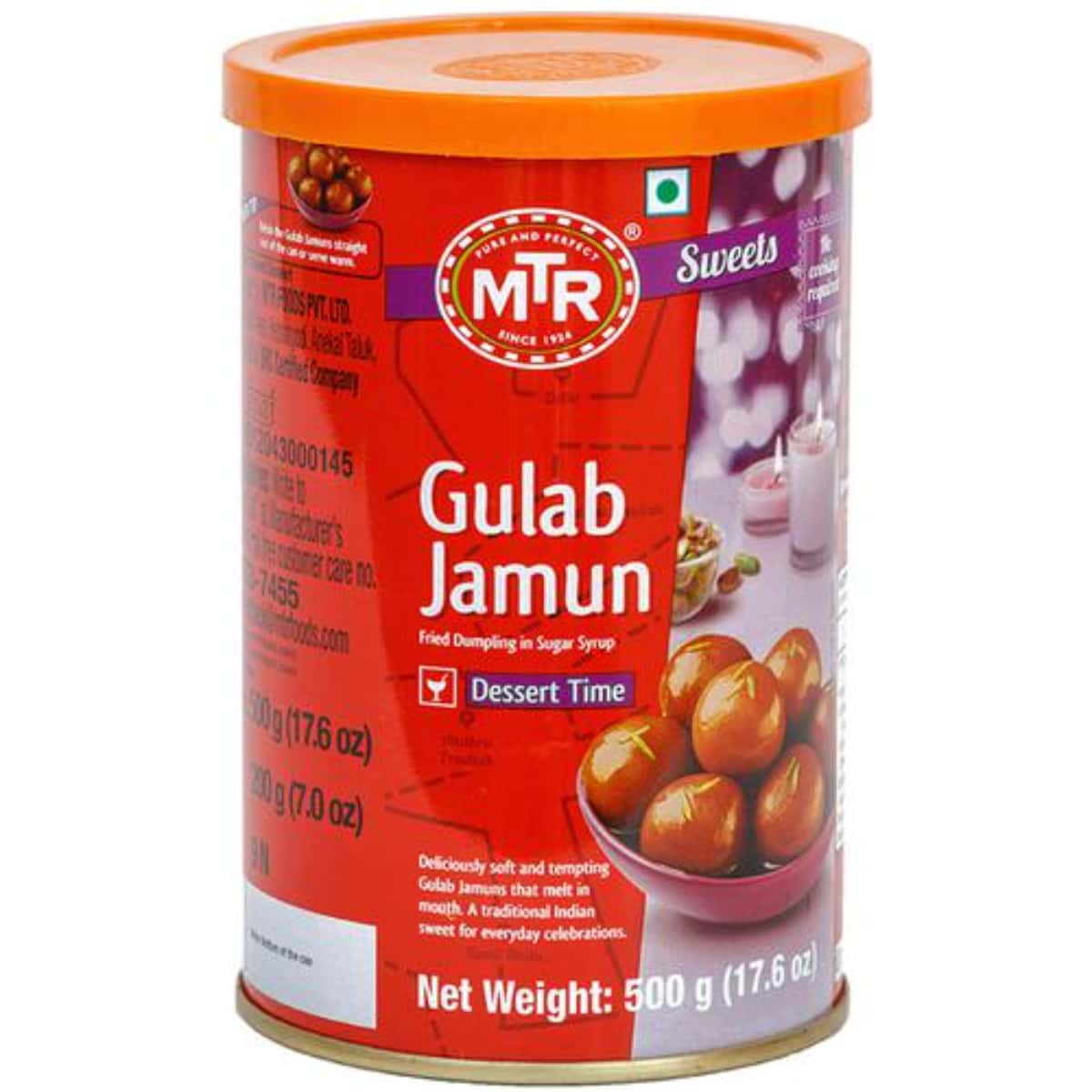 MTR RTE Gulab Jamun 500g Tin in bulk from India — Ant Mascot
