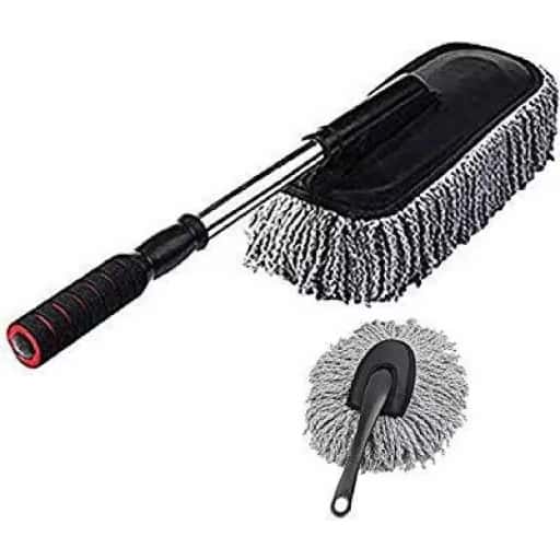 Autocosmic Microfiber Car Duster And Brush Type Flat Grey Car Cleaning Wet And Dry Duster in bulk from India — Ant Mascot