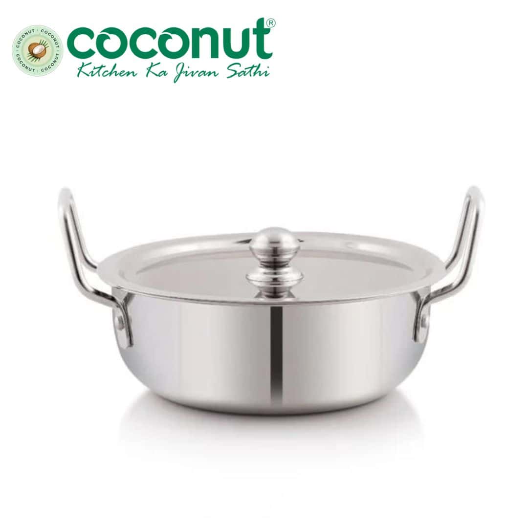 Coconut Classic Kadai|Essential Cookware for Indian Cuisine in bulk from India — Ant Mascot