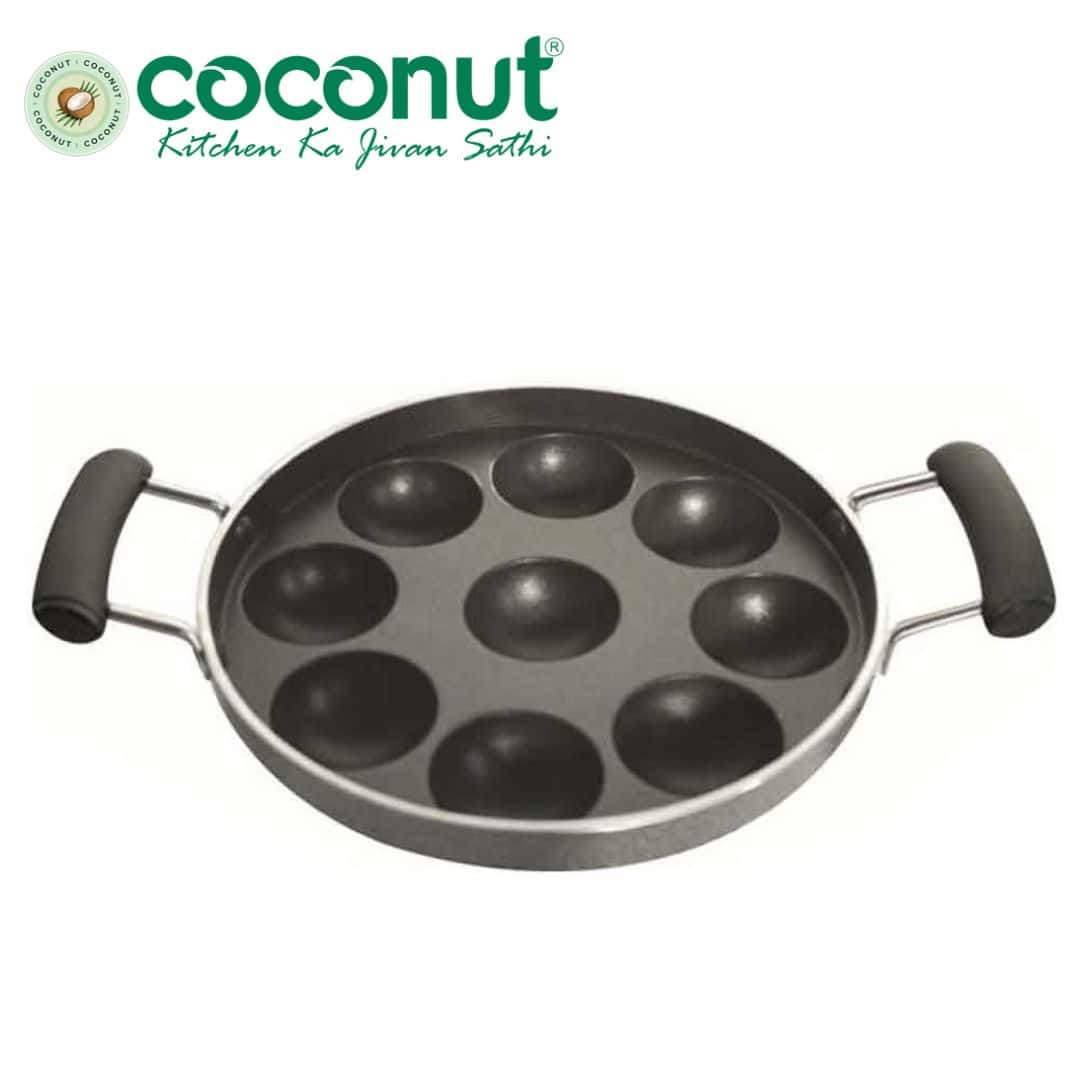 Coconut Paddu/Kuzipaniyaram Maker - 9 Pits|Traditional Cooking Made Easy in bulk from India — Ant Mascot