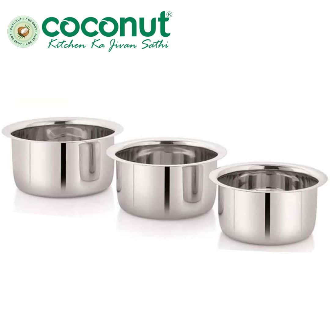 Coconut Rapido Gift Set of 3 Pcs|Convenient Cookware for Fast Meals in bulk from India — Ant Mascot