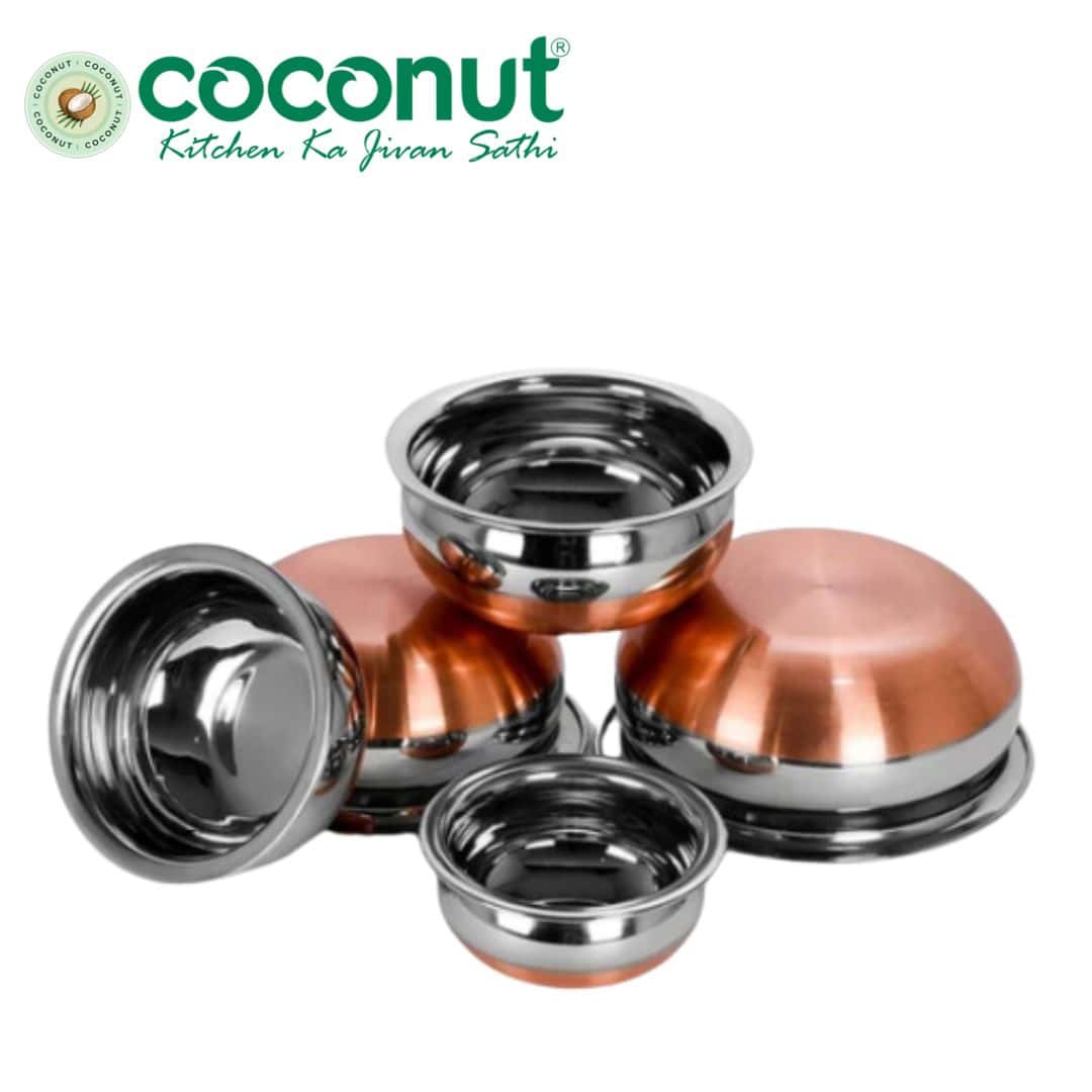 Coconut Rio Handi Set of 5 Pcs|Versatile Cooking and Serving in bulk from India — Ant Mascot