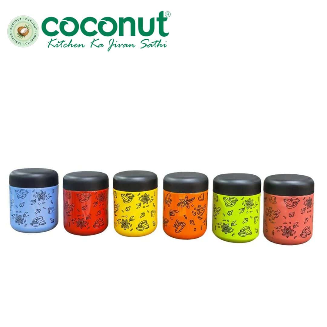 Coconut Super Joy Containers - Set of 6 Pcs|Organize Your Kitchen in bulk from India — Ant Mascot