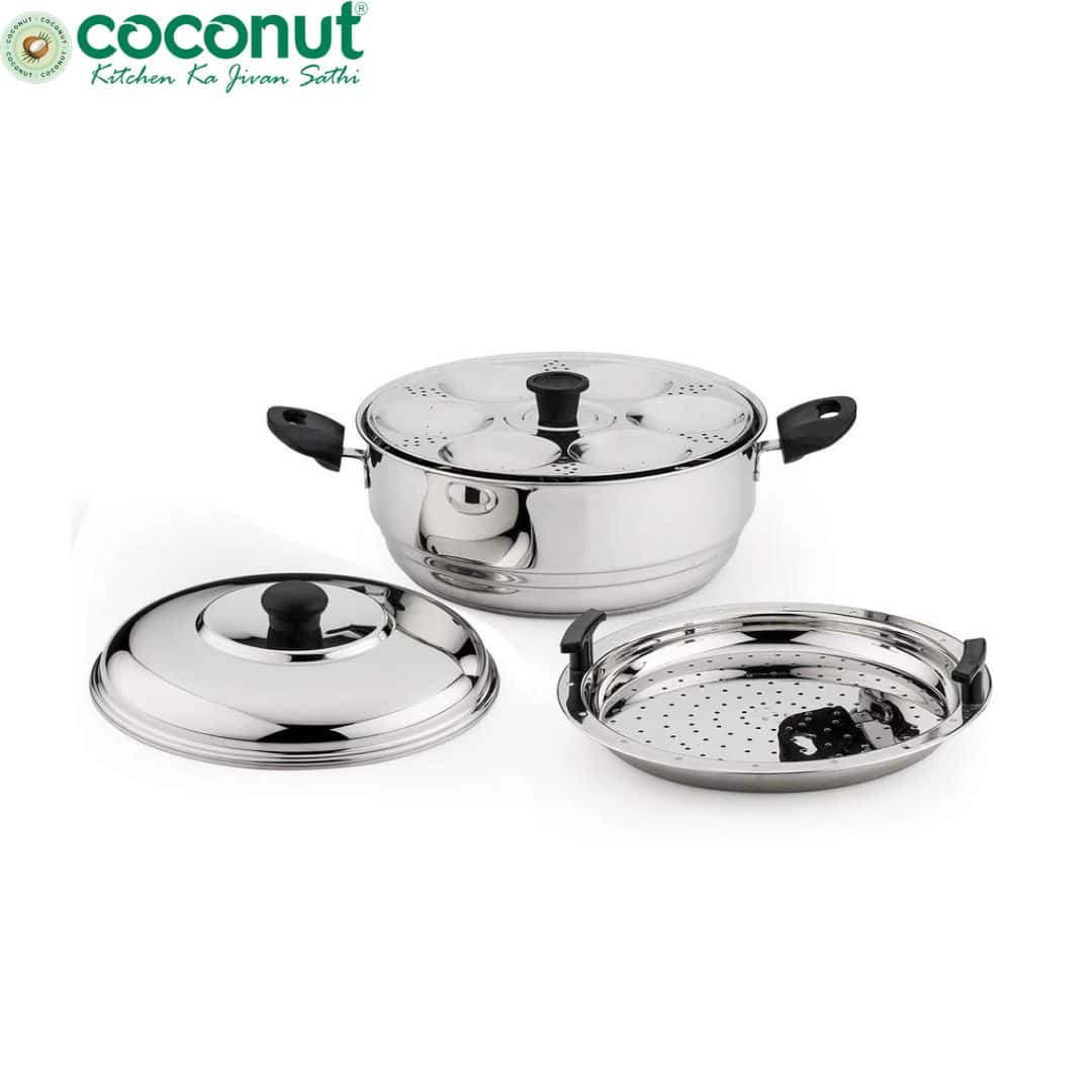 Coconut Versatile Steamer - 20 Idlis|Quick and Easy Steaming in bulk from India — Ant Mascot