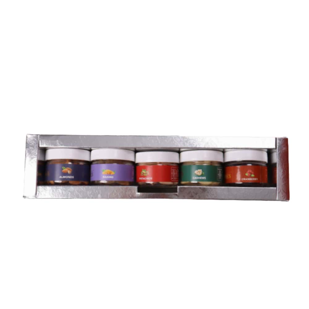 Customize Your Sleeve � TGS-28 Premium Dry Fruit Gift Box (125g, 5-in-1 Assortment) in bulk from India — Ant Mascot