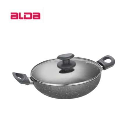 Alda Marbello Non-Stick Deep Wok 30Cm With Lid in bulk from India — Ant Mascot