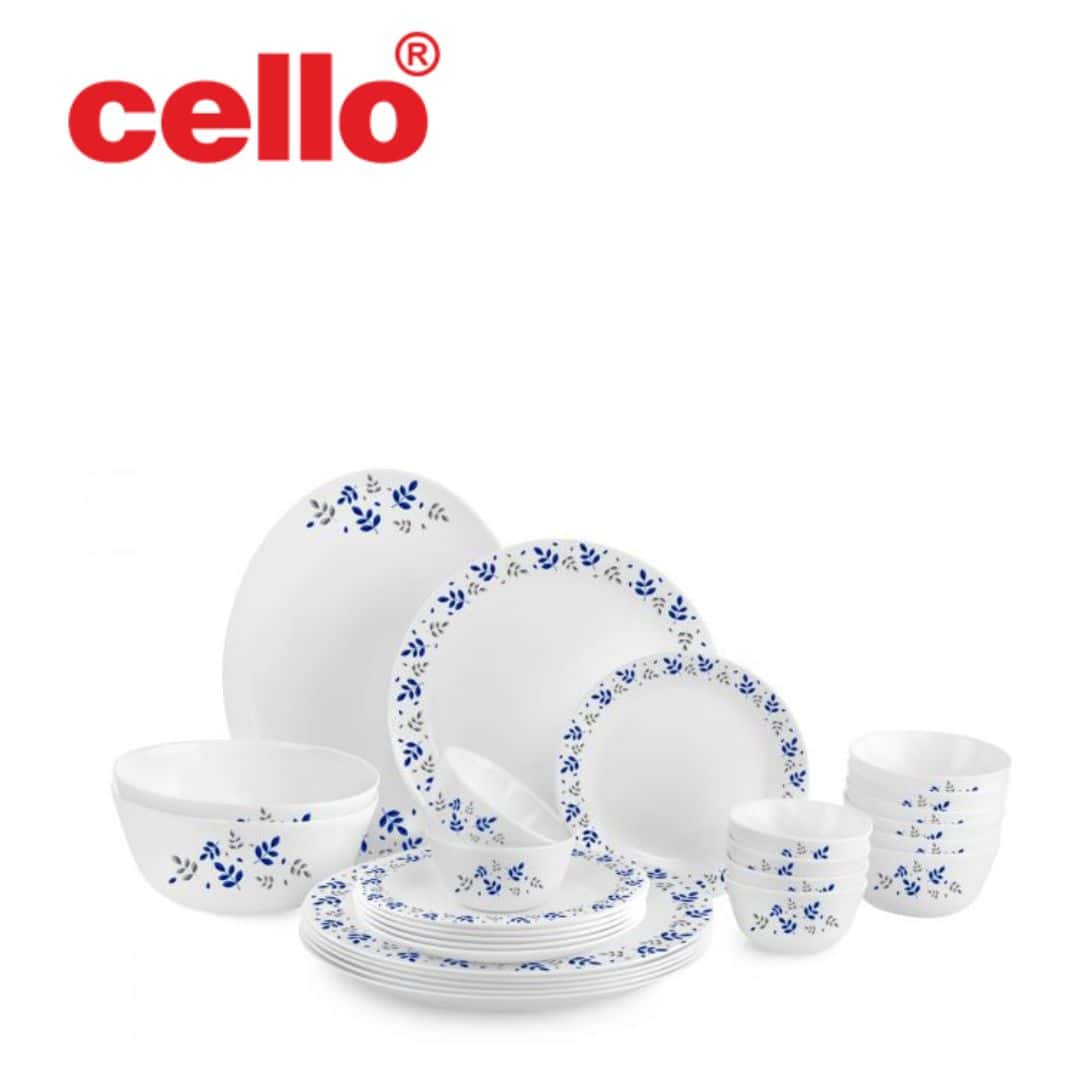 Cello Zarah Ds 27 Pcs - Blue Foliage in bulk from India — Ant Mascot