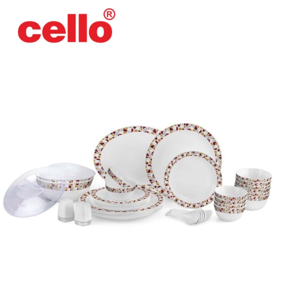 Eye-catching Design: Cello Zarah Ds 37 Pcs Dinner Set (Mosaic) in bulk from India — Ant Mascot
