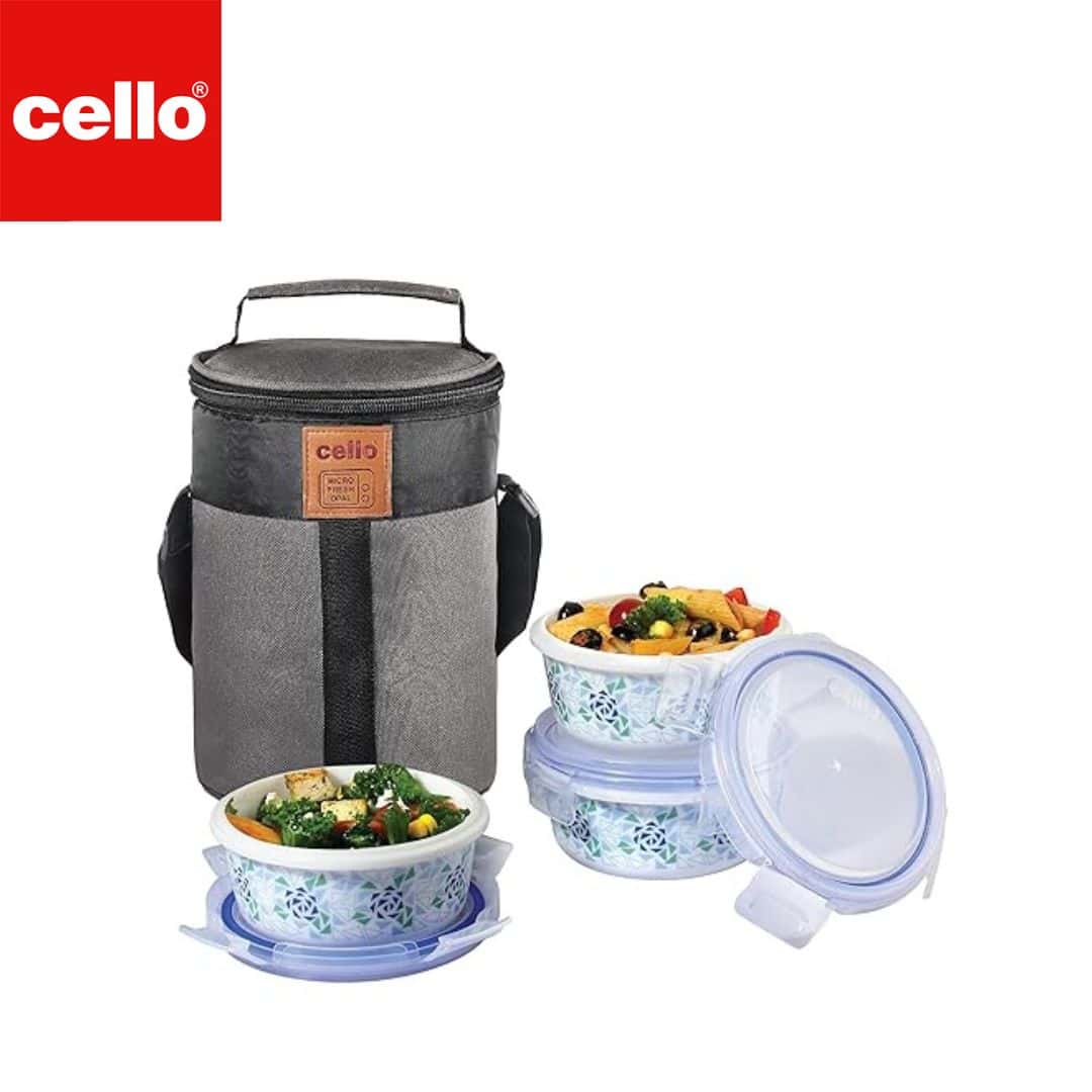 Cello Lunch Box W Jacket 3Pc - Mosaic Rose in bulk from India — Ant Mascot