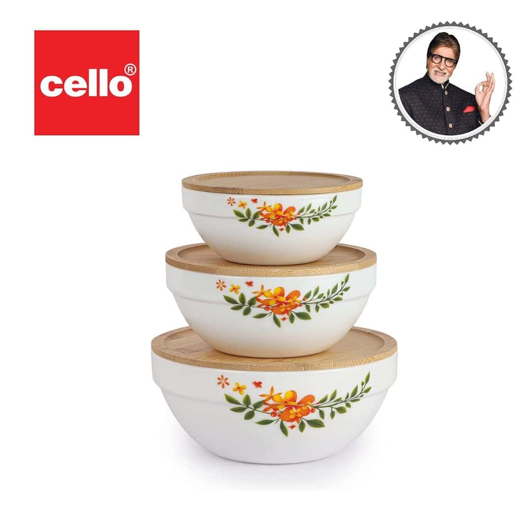 Cello Royale Mxbl 3Pc W Bambo Lid - Lily in bulk from India — Ant Mascot