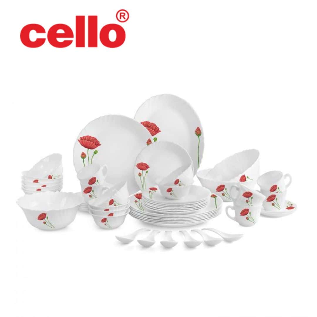 Cello Imperial Ds 65Pc Cssrl - Red Poppy | Best Price & Offers in bulk from India — Ant Mascot