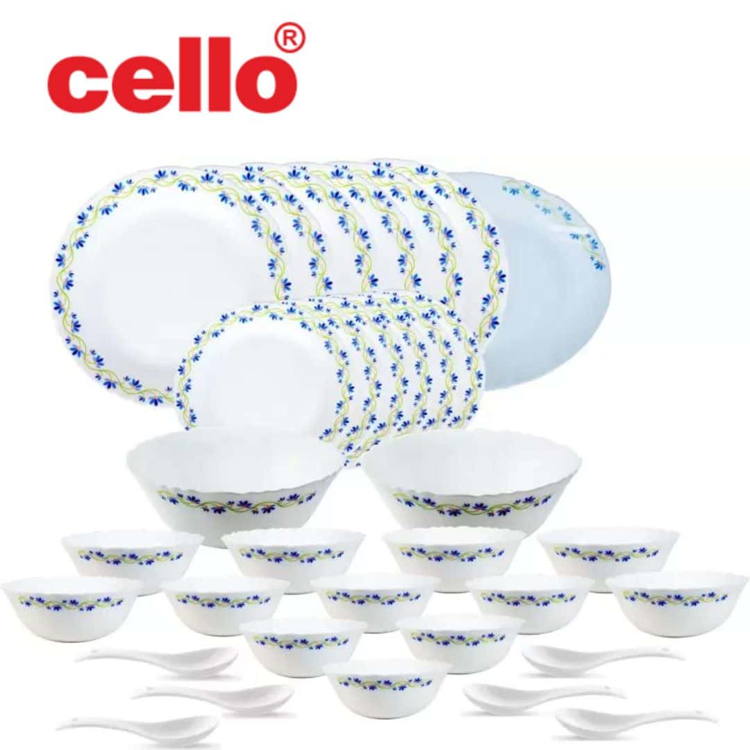 Elevate Your Dining with Cello Imperial Ds 45 Pcs Cssrl - Morning Glory Dinnerware Set: Exquisite and Enduring Beauty in bulk from India — Ant Mascot
