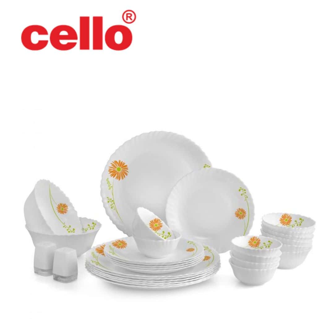 Cello Dazzle Dinner Set 29 Pcs - Livid Lilac in bulk from India — Ant Mascot