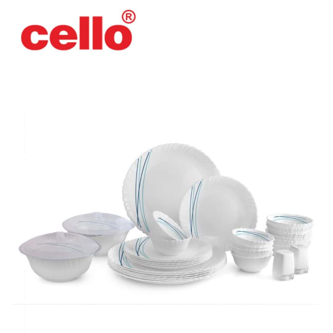 Cello Dazzle Dinner Set 31 Pcs - Cool Lines in bulk from India — Ant Mascot