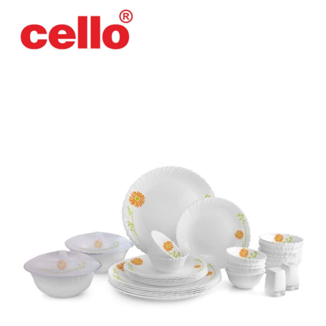 Cello Dazzle Dinner Set 31 Pcs - Livid Lilac in bulk from India — Ant Mascot