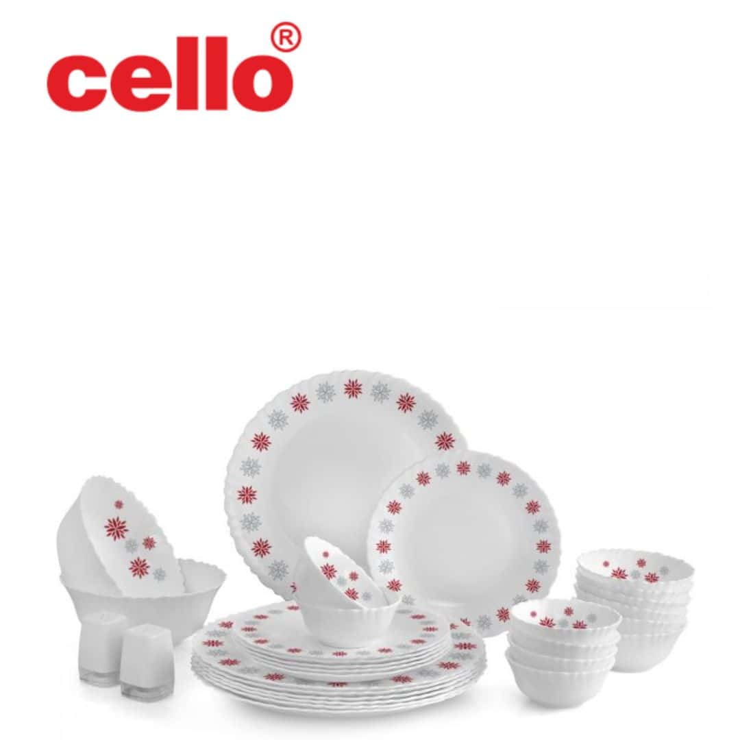 Cello Dazzle Dinner Set 29 Pcs - Magical Star in bulk from India — Ant Mascot
