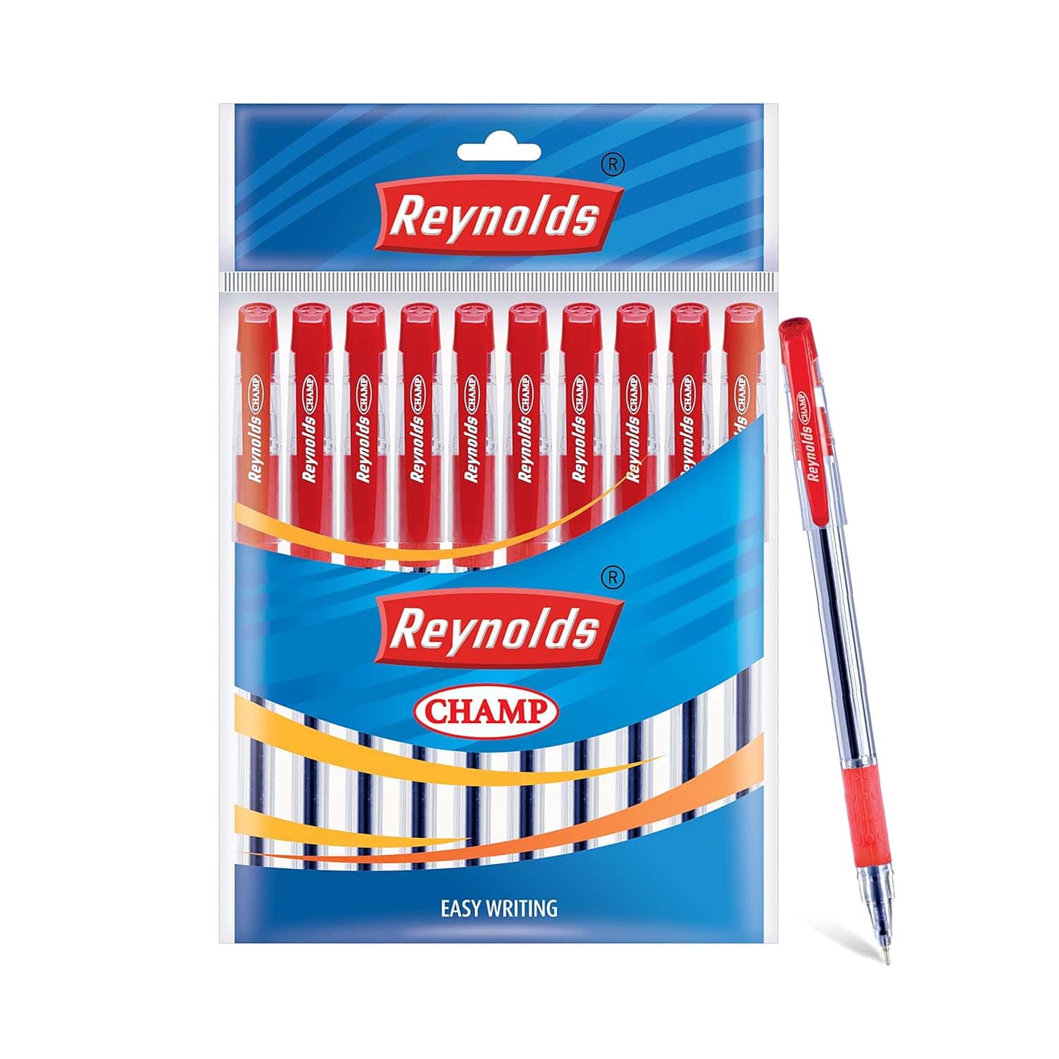 Reynolds Champs Ball Pen Red Pack Of 10 in bulk from India — Ant Mascot
