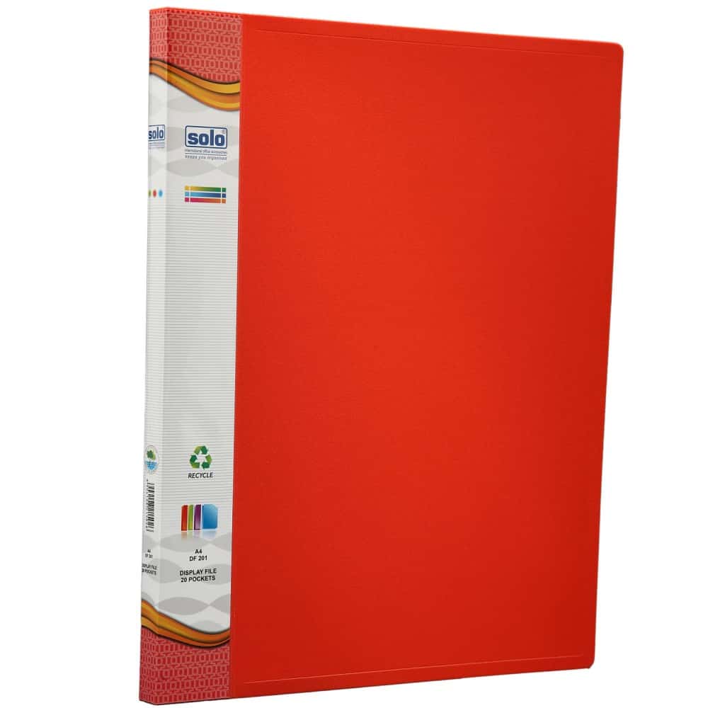 Solo Display File - A4 20 Pockets in bulk from India — Ant Mascot