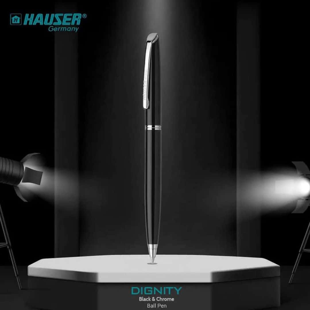 Hauser DIGNITY BLACK & Chroma Ball Pen Blue in bulk from India — Ant Mascot